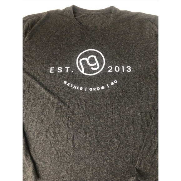 Gather Grow Go Tee Shirt Black Heather Size L/XL - Picture 3 of 9